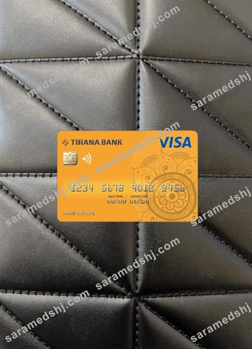 Albania Tirana bank visa photolook front